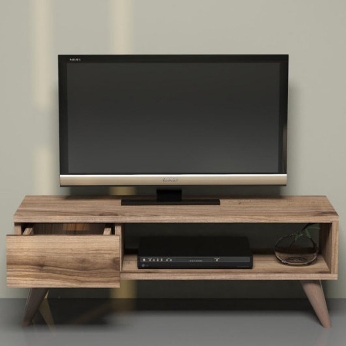 Basic Tv Unit Decorative Tv Stand Etsy