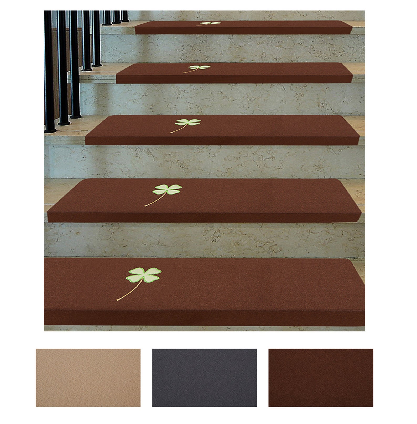 Stair Treads Carpet Non Slip Self Adhesive Easy Peel and Stick Carpet