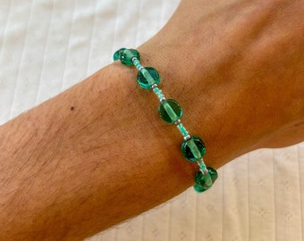 Seafoam Beaded Bracelet | Green Bracelet | Green Jewellery | Waterproof | Tarnish Free | Seed Bead Jewellery | Summer Jewelry | Gift Ideas