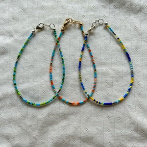 Beach Bliss Beaded Anklets | Seed Bead Jewelry | Anklets | Ankle Bracelet | Dainty Jewellery | Waterproof | Tarnish Free Jewellery | Gifts