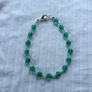 Seafoam Beaded Anklet | Ankle Bracelet | Ankle Jewellery | Seed Bead Jewelry | Anklets | Dainty Jewellery | Birthday Gifts | Surfer Anklet