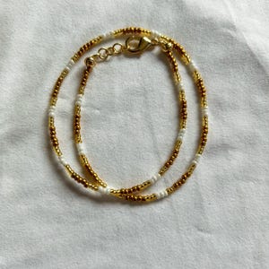 Noosa Beaded Necklace | Gold Necklace | Gold Plated Jewellery | Layered Necklace | Beads Necklace | Bead Choker | Gift Idea | Summer Jewelry