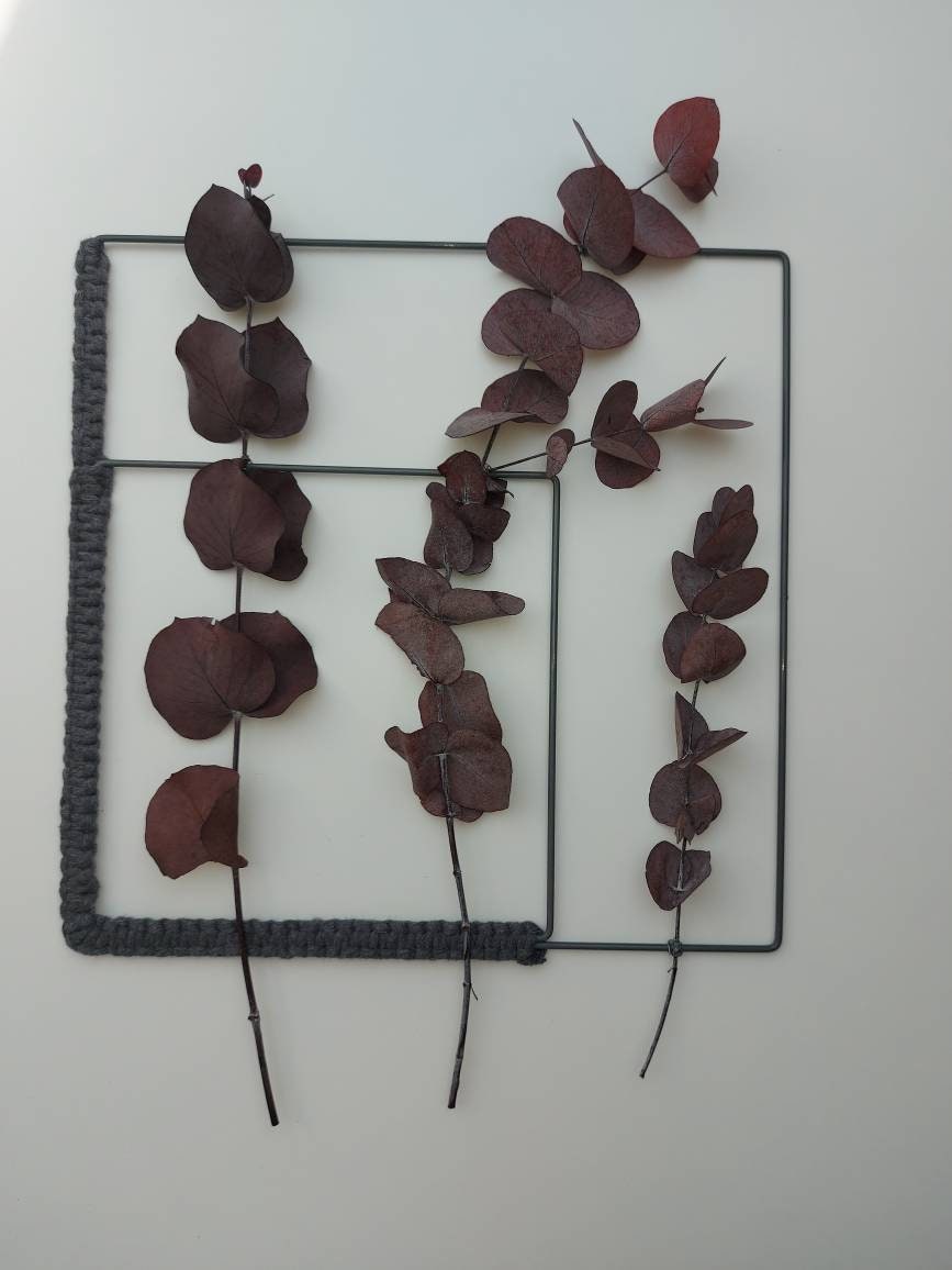 Wanddeko Bobbie Metallrahmen quadratisch | Etsy