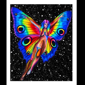 The Rainbow Faerie Mini Art Print