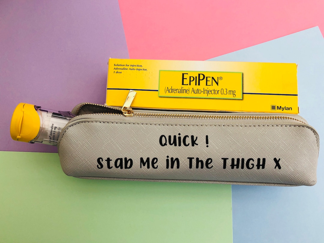 Epipen Carry Case I Carry an Epipen, Personalised Allergy Medication