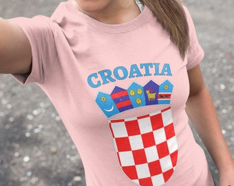 Croatia Shirt Coat of Arms Unisex Adult T-shirt