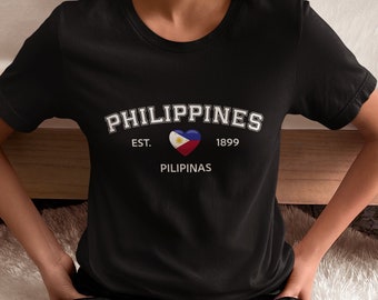 Philippines Shirt | Preppy Collegiate | Tagalog Flag Unisex Adult T-shirt