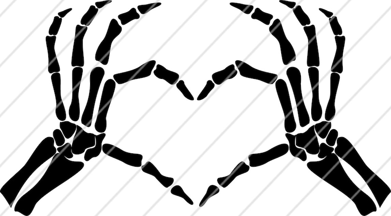 Download Skeleton Hands Svg Halloween Svg Love Svg Skeleton Svg | Etsy