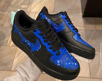 blue bandana air force 1s