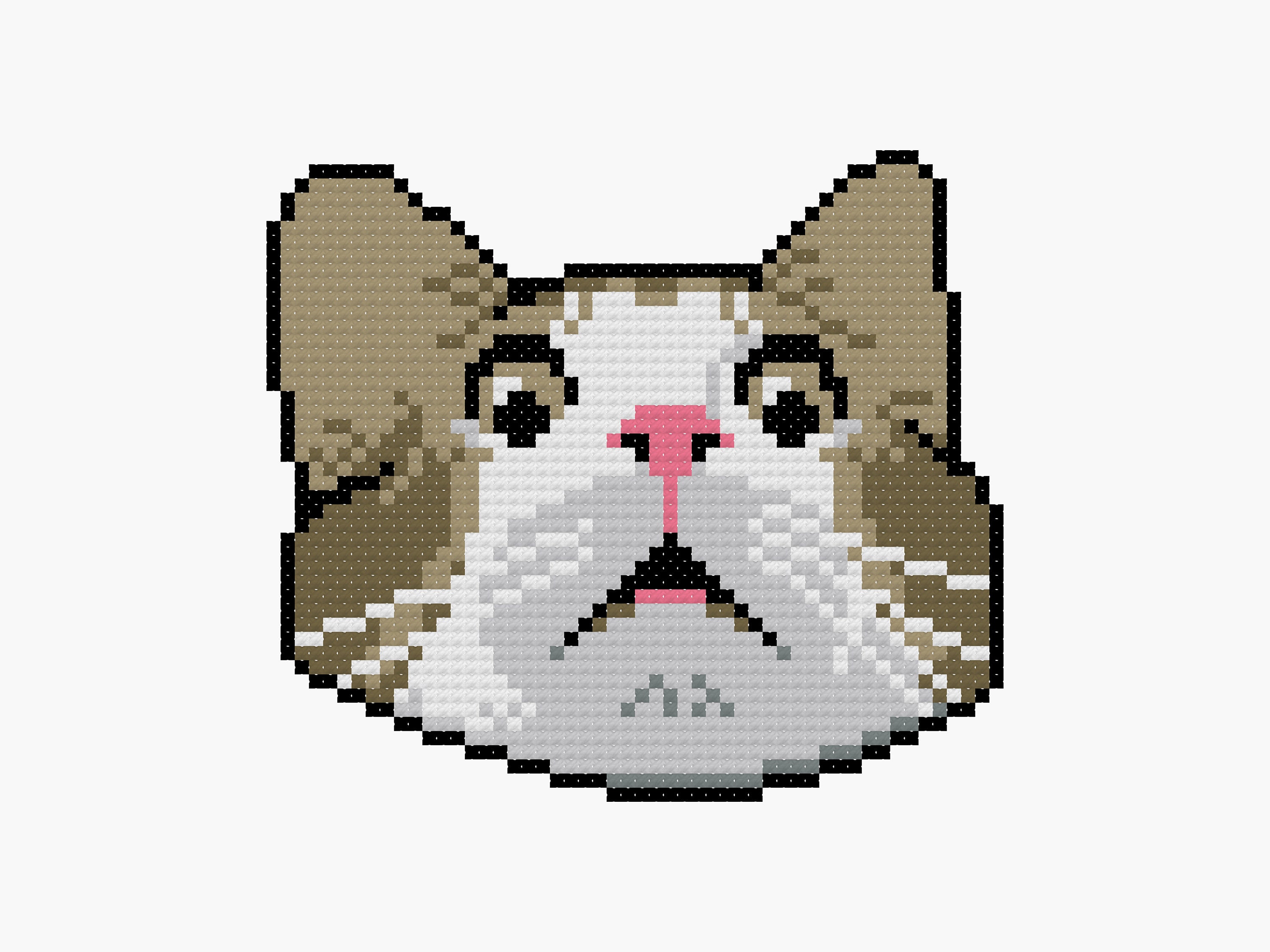 Scared Cat Meme - Cross Stitch Pattern - Funny Embroidery Chart ...