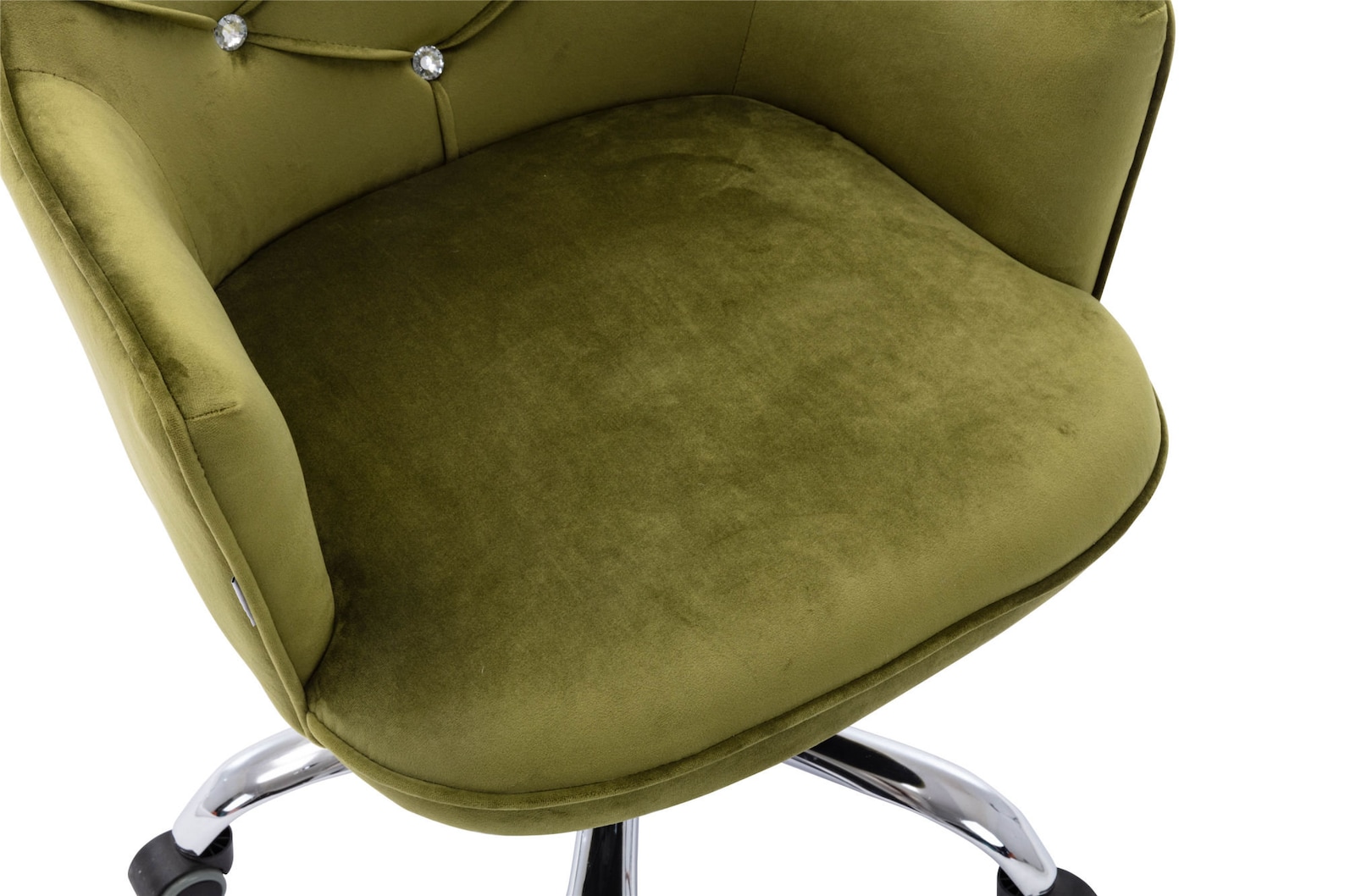 Green Velvet Office Chair Swivel Shell Office Chair Desk Chair Etsy