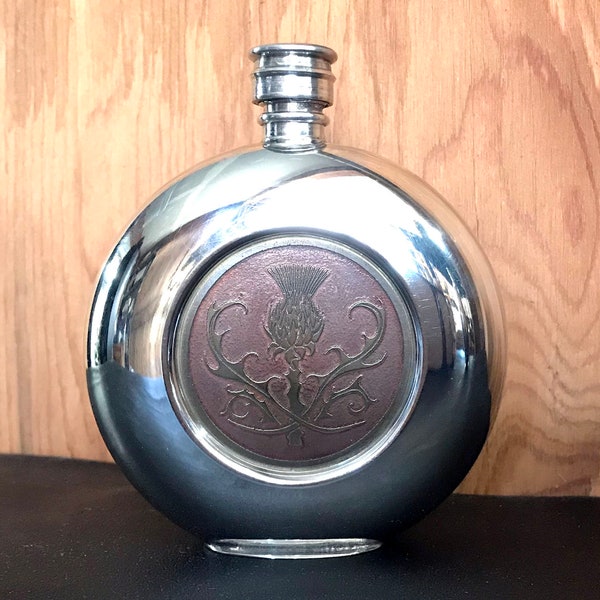 Single Thistle Flask for All Who Like a Wee Dram to Lift the Spirits