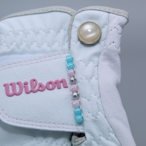 Golf stroke beaded counter for golf player, Fits on glove, Golf gifts for mom, golf accessory, personalized gift, golf gift for women #23