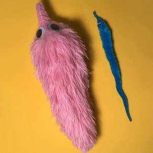 fluffy worm on a string plushies image 5