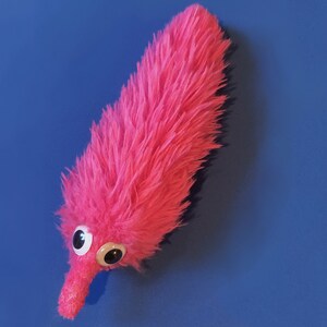 fluffy worm on a string plushies image 8