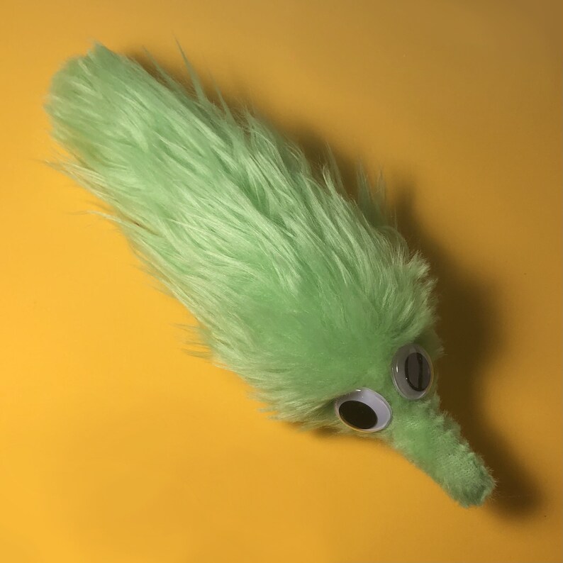 fluffy worm on a string plushies image 6