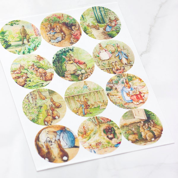 Beatrix Potter Edible Printed Frosting Sheet - Cookie or Cupcake Topper