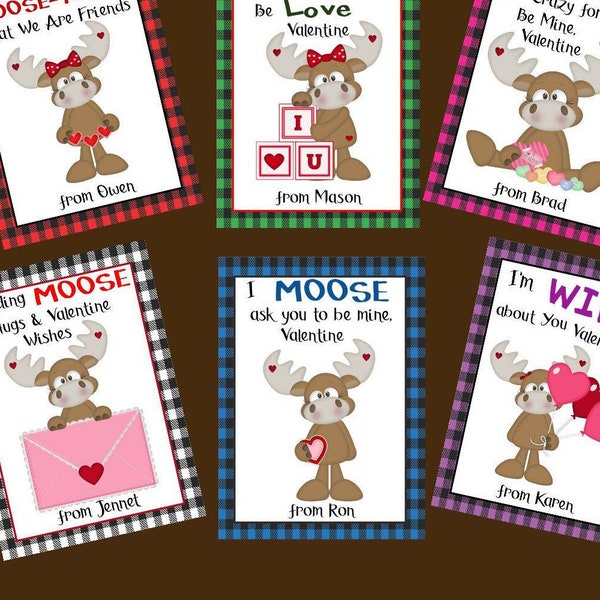 Moose Valentine - Etsy