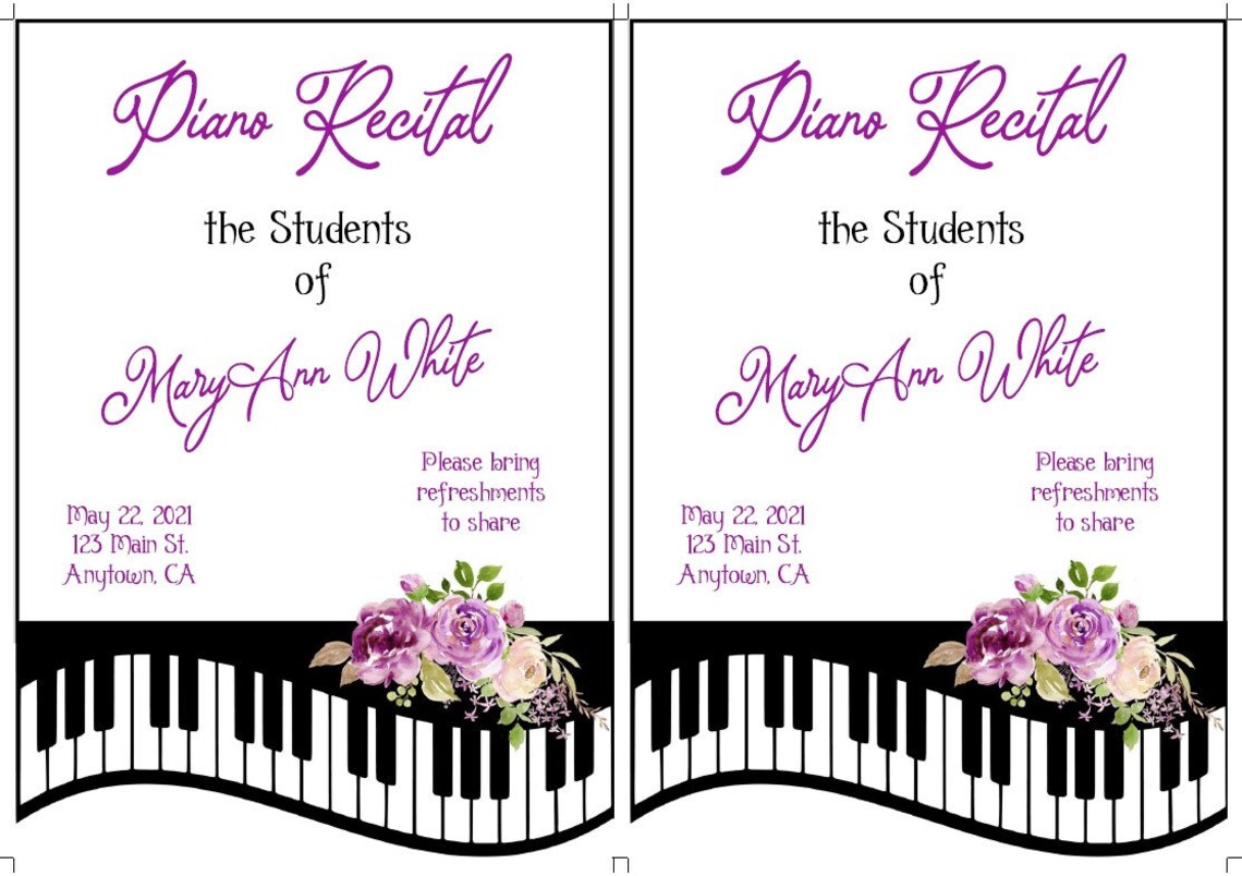 free download recital invitation template microsoft word quarter fold free download recital invitation template microsoft word quarter fold