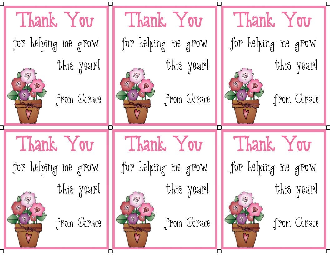 TEACHER APPRECIATION Gift Tag and - Etsy
