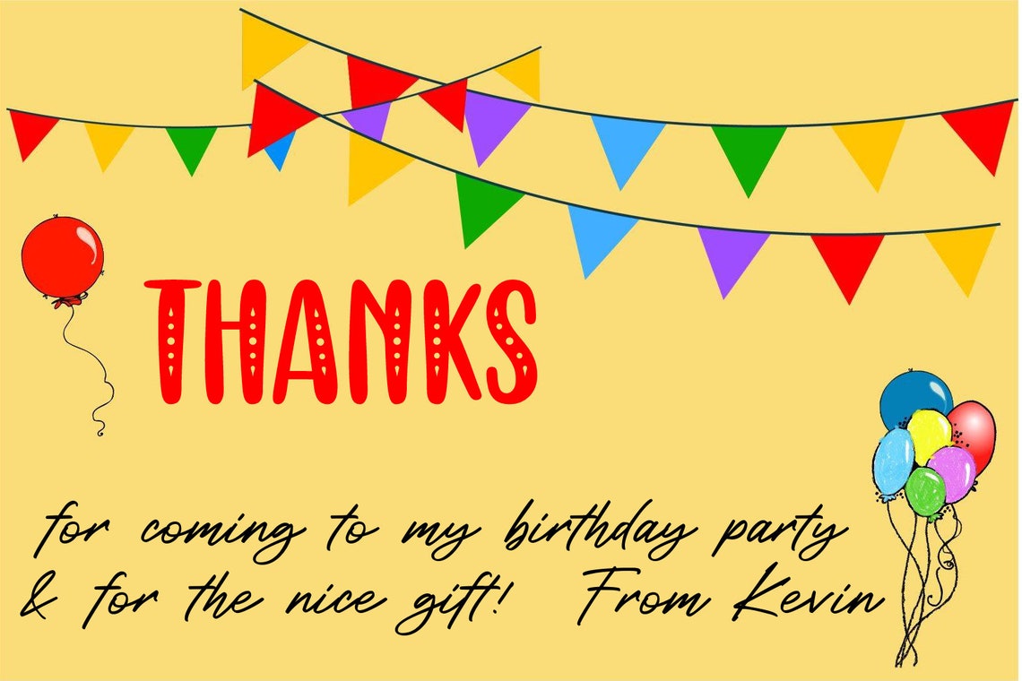 BIRTHDAY INVITATION & Thank You Card Templatesprint or Etsy UK