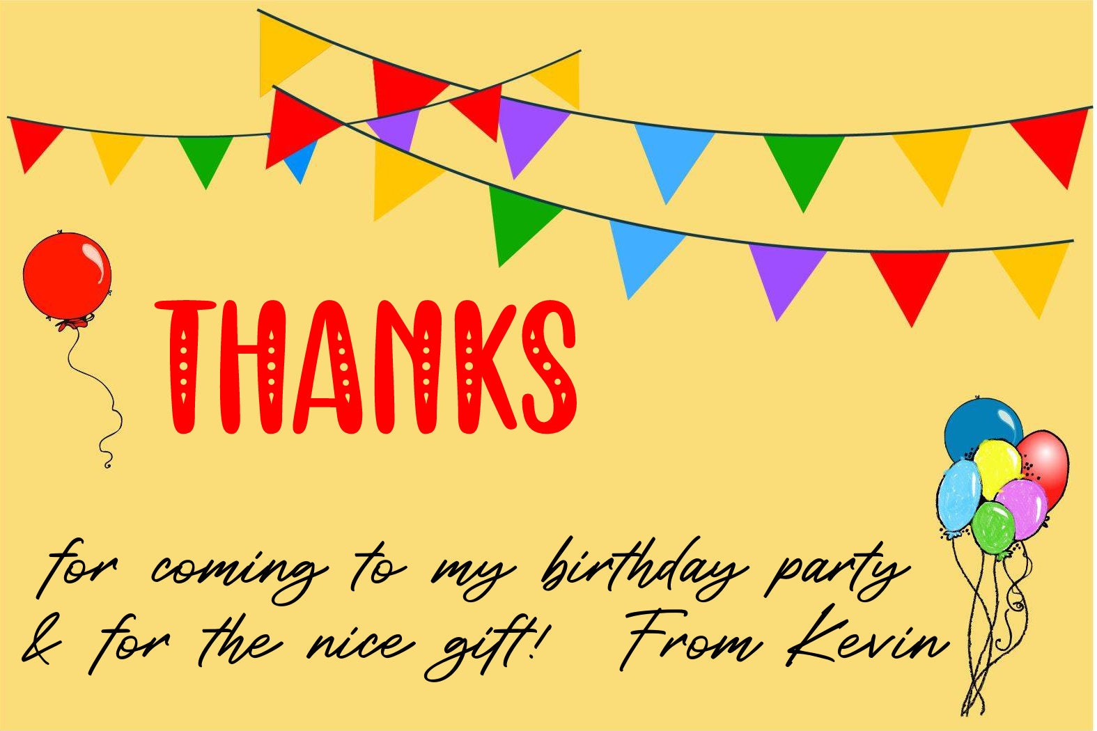 BIRTHDAY INVITATION & Thank You Card Templatesprint or Etsy UK