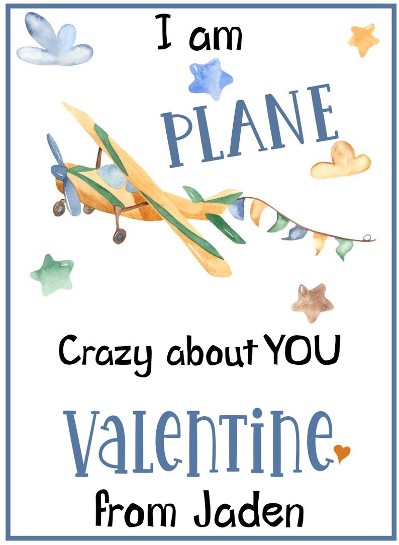 AIRPLANE VALENTINE Templates-hot Air Balloons-paper Airplanes ...