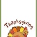 Turkey Thanksgiving Place Card With Chalk Turkey-editable Placecard ...