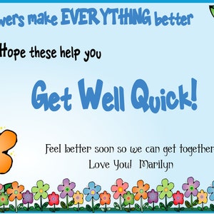 FUN GET WELL Card Bundle-12 Templates With Editable - Etsy