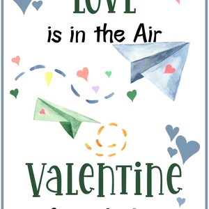 AIRPLANE VALENTINE Templates-hot Air Balloons-paper Airplanes ...