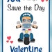 6 POLICE VALENTINE CARD Templates-policeman Valentine Card-valentine’s ...