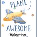 AIRPLANE VALENTINE Templates-hot Air Balloons-paper Airplanes ...