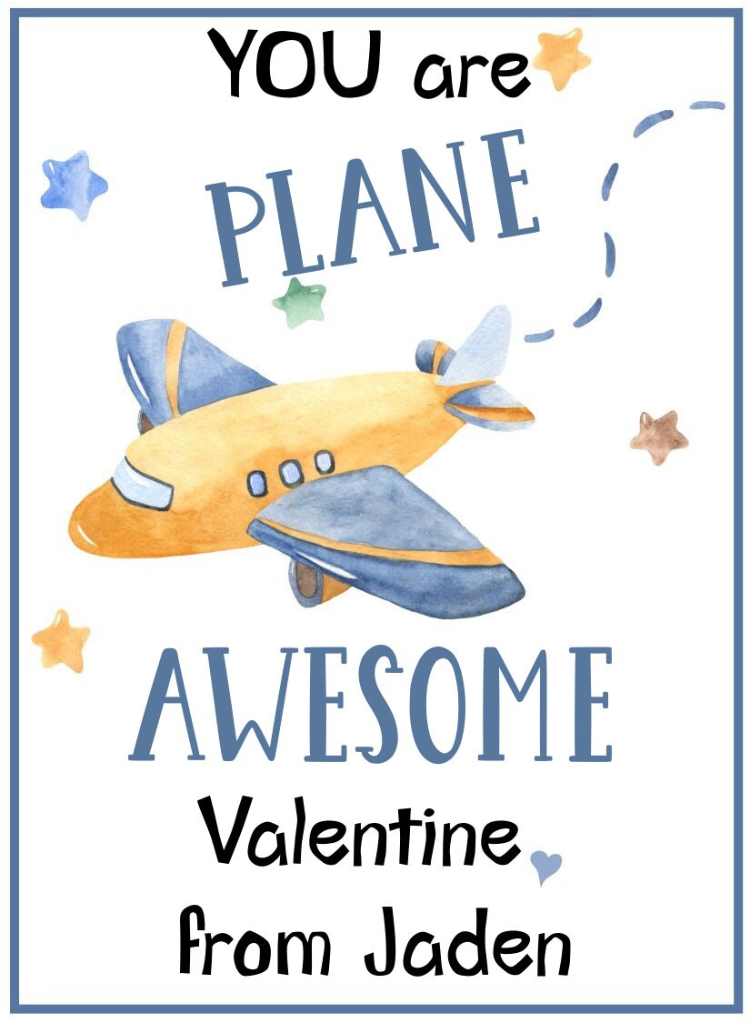 AIRPLANE VALENTINE Templates-hot Air Balloons-paper Airplanes ...