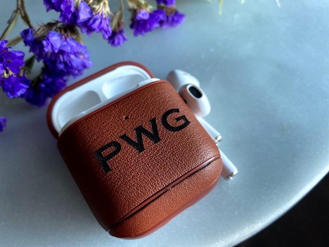 AirPods Case Personalized Laser Engraved Leather AirPod Etsy