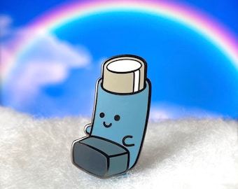Breath Buddy Happy Pin | Asthma Pin | Inhaler Pin