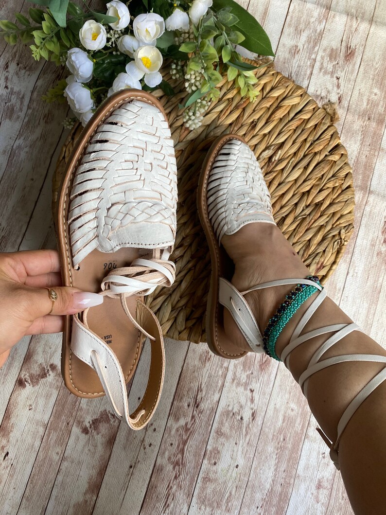 mexican lace up huaraches