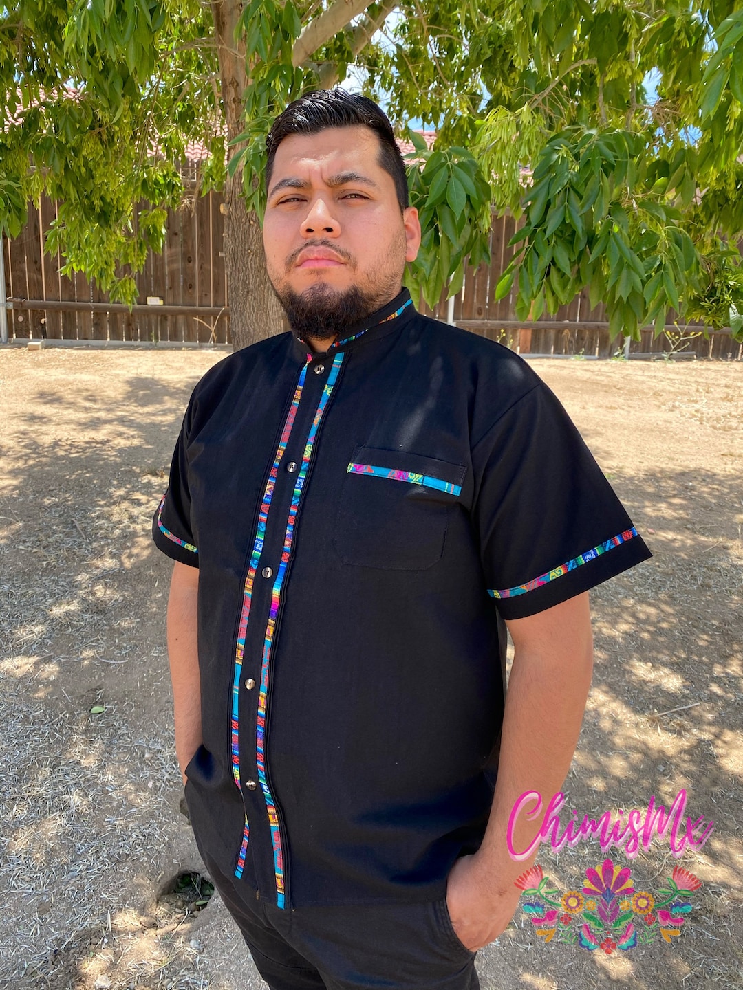 Mens Mexican Traditional Shirt. Guayabera for Men. Fathers Day Gift