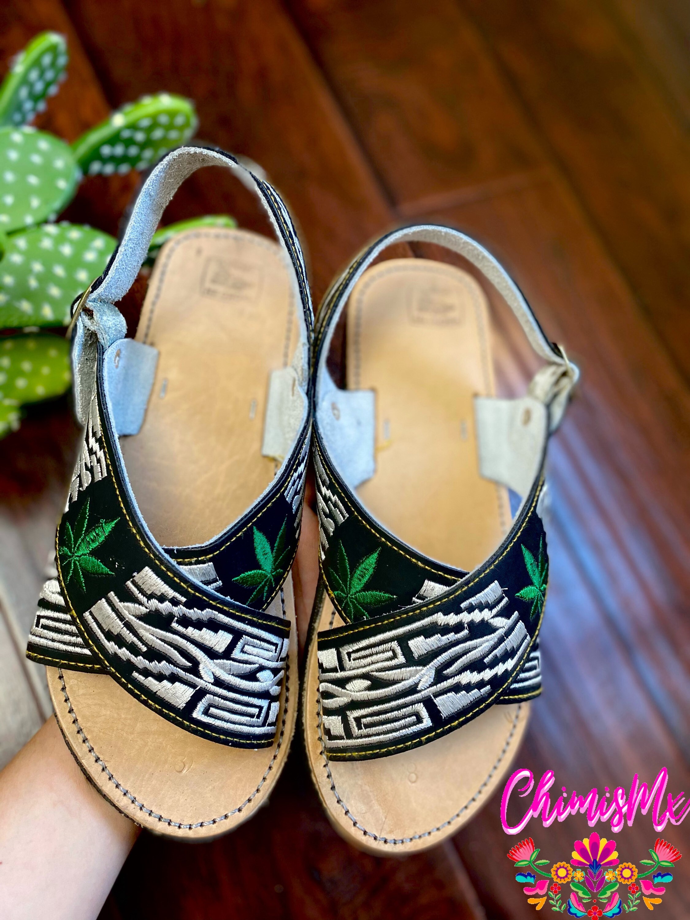 huaraches cruzados piteados