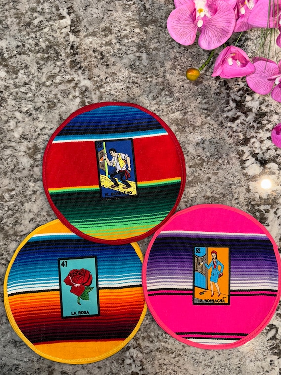Handmade Sarape Tortilla Warmer: Mexican Fiesta Lotería Decor