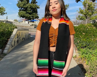 Class of 2024. Graduation stoles. Sarape stoles. Embroidered stoles. Mexican graduation stoles. Estolas de graduación. Mexican graduation.