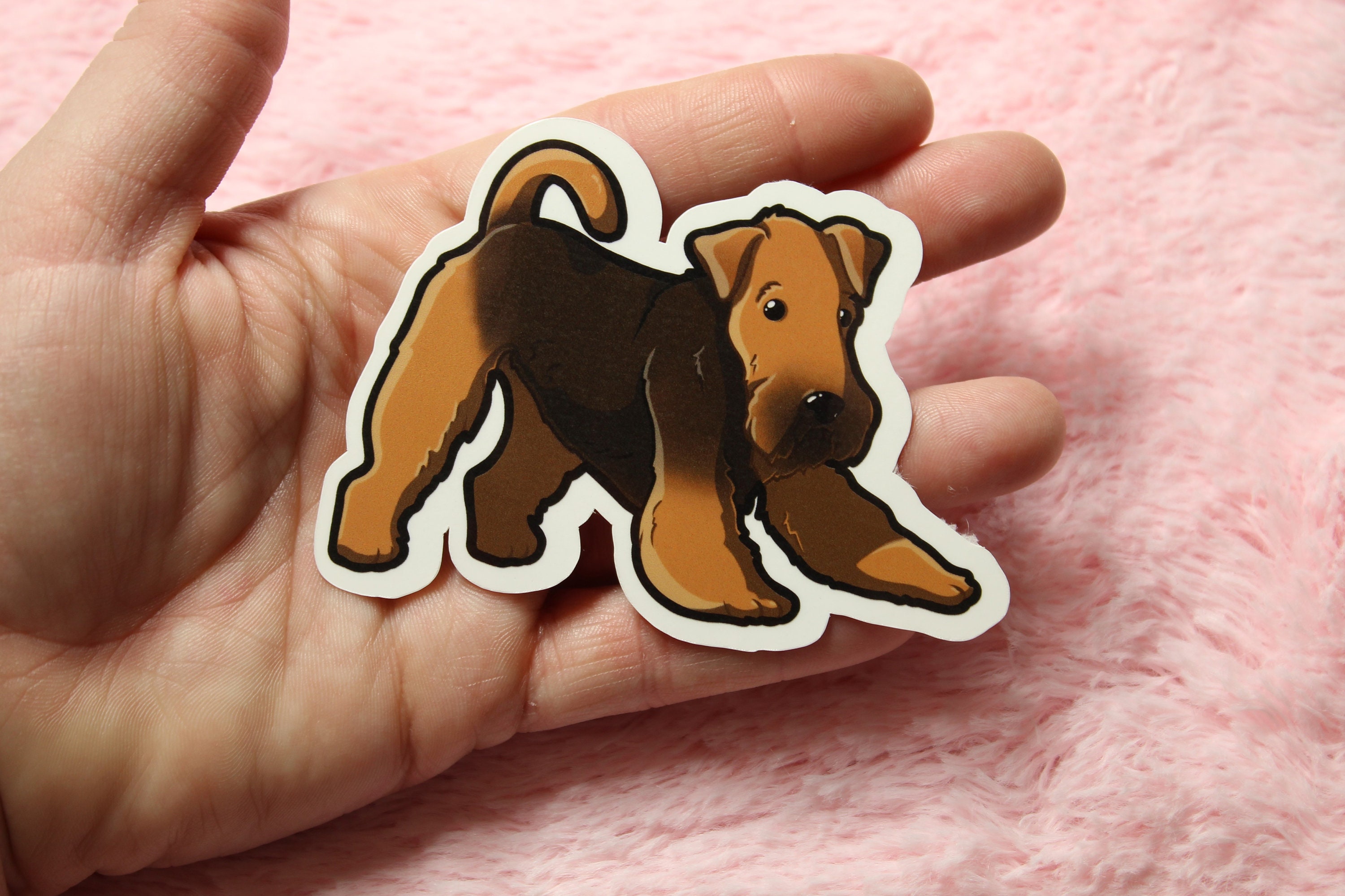 Airedale Sticker! Adorable Dog-for Laptop, Planner, Phone