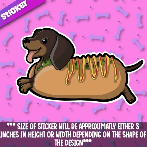 Dachshund 2-hot Dog. Super Adorable Dachshund Hot Dog. Perfect for