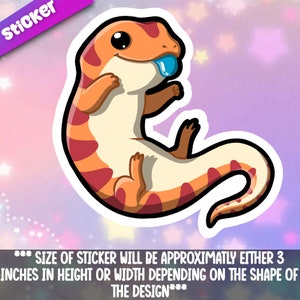 Blue Tongue Skink 1 (orange). Kawaii Reptil Freund - für Laptop, Planer, Handyhülle + Von Mega Kawaii