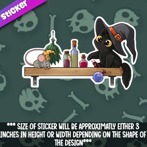Purrlin- Naughty Kitty sticker - Kitten Wizard that will be the most powerful feline magician in the world