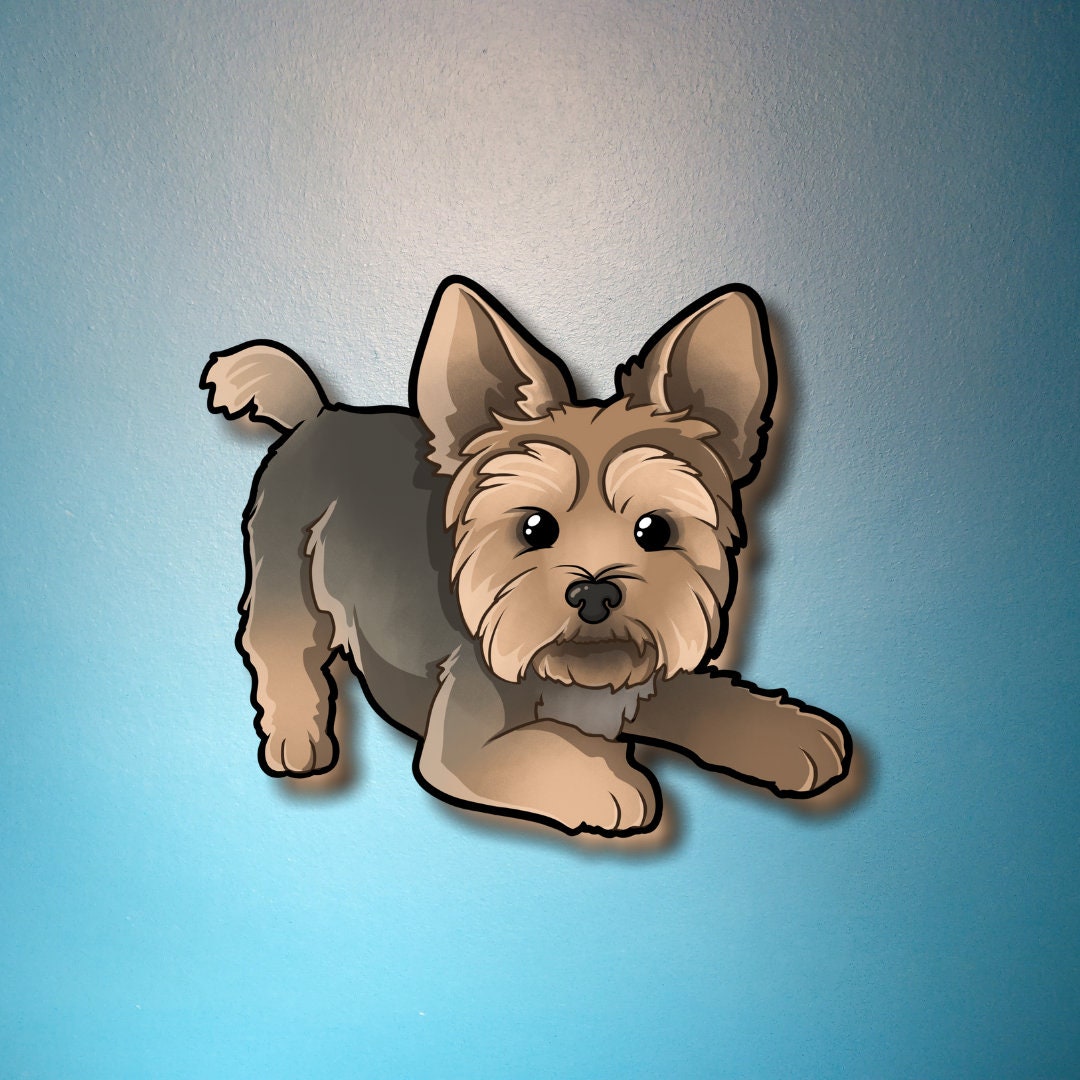Super Kawaii Little Boy Yorkshire Terrier Sticker Adorable Yorkie  Friend-for Laptop, Planner, Phone Case Mega Kawaii - Etsy