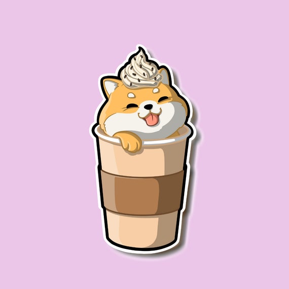 Kawaii Shiba Inu Glass Cup - Wakaii