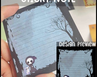 Lil Grimm Ghost Kitty -Sticky Note- 50 Pages of removable sticking notes- if its important make sure you write it down!