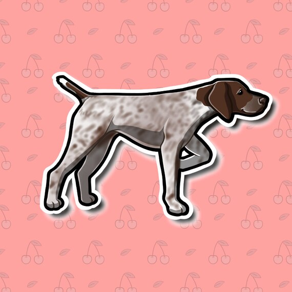 Super Kawaii German Shorthaired Pointer Sticker Adorable Etsy