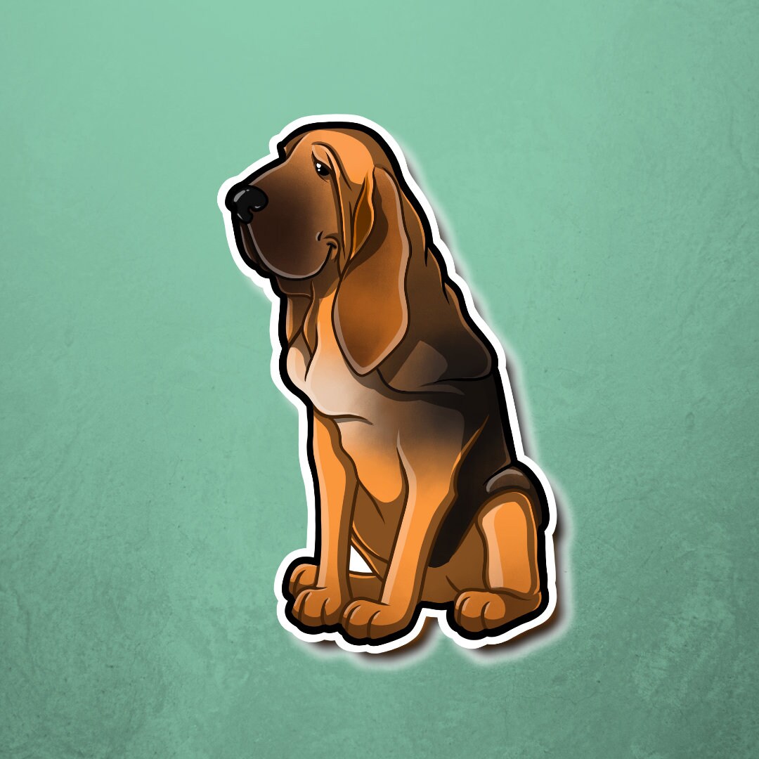 Autoaufkleber - Aufkleber - sticker Motiv: Bloodhound