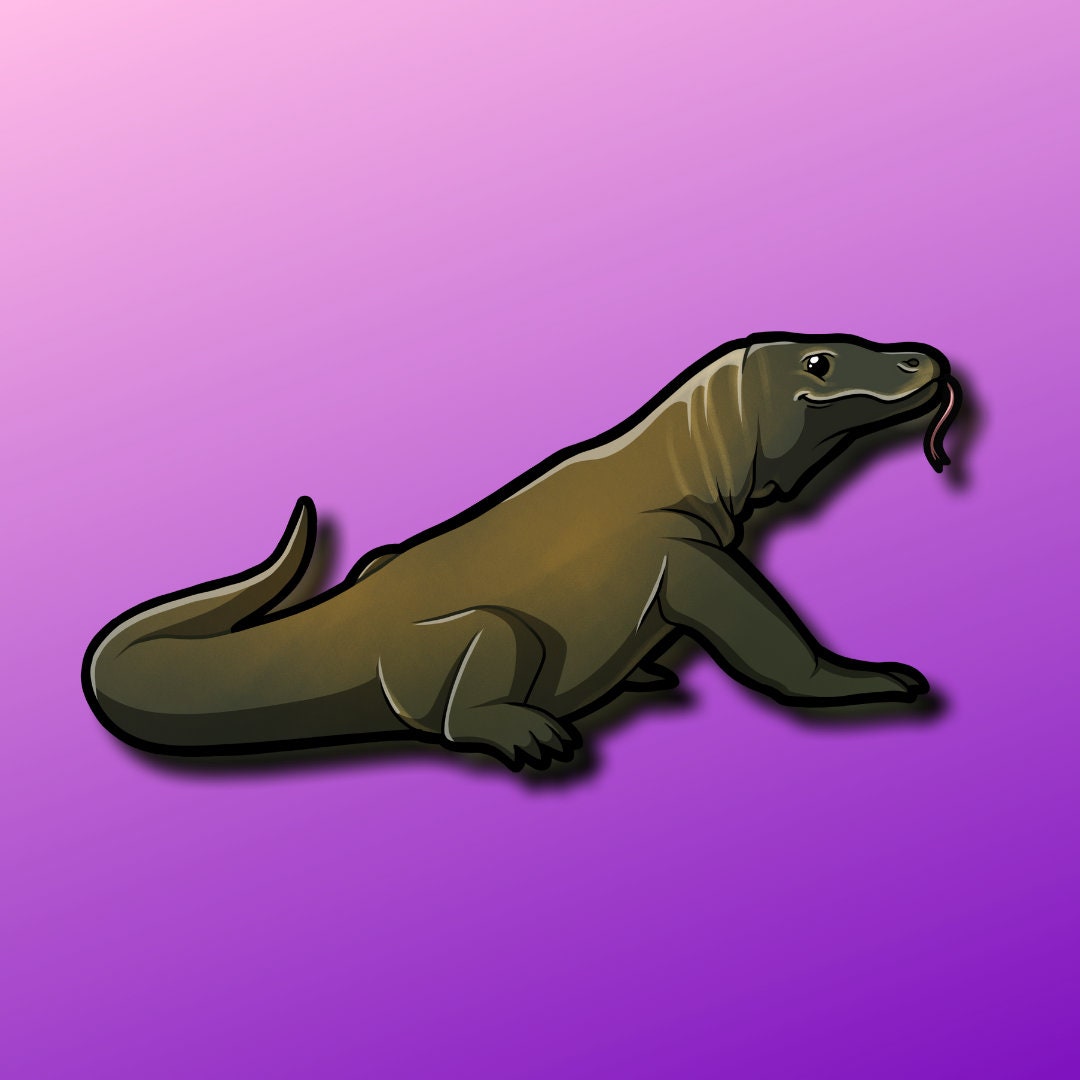 Super Kawaii Komodo Dragon Sticker Adorable Little - Etsy Ireland Super Kawaii Komodo Dragon Sticker Adorable Little - Etsy Ireland